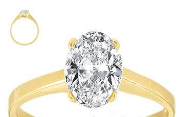 Антиквариат: Золотое кольцо с бриллиантом 0.7 карат